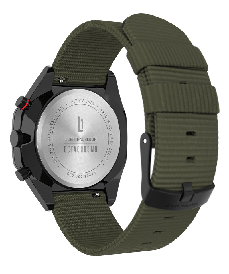 Octachrono Black Olive - Recycled PET oliwkowy