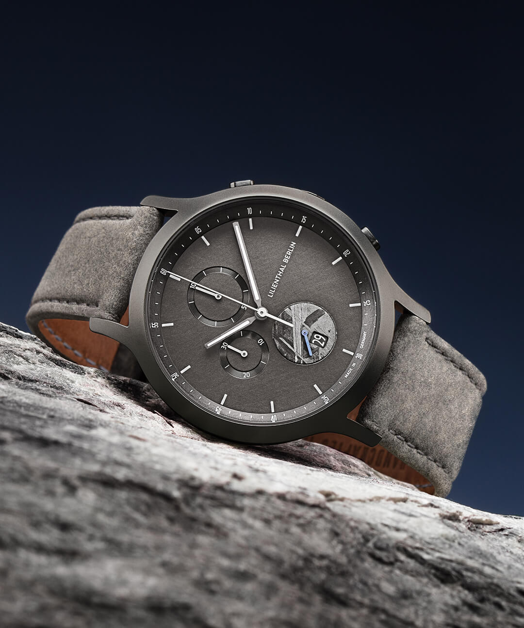 Chronograph Limited Edition Meteorite - leather gr | Lilienthal Berlin ...