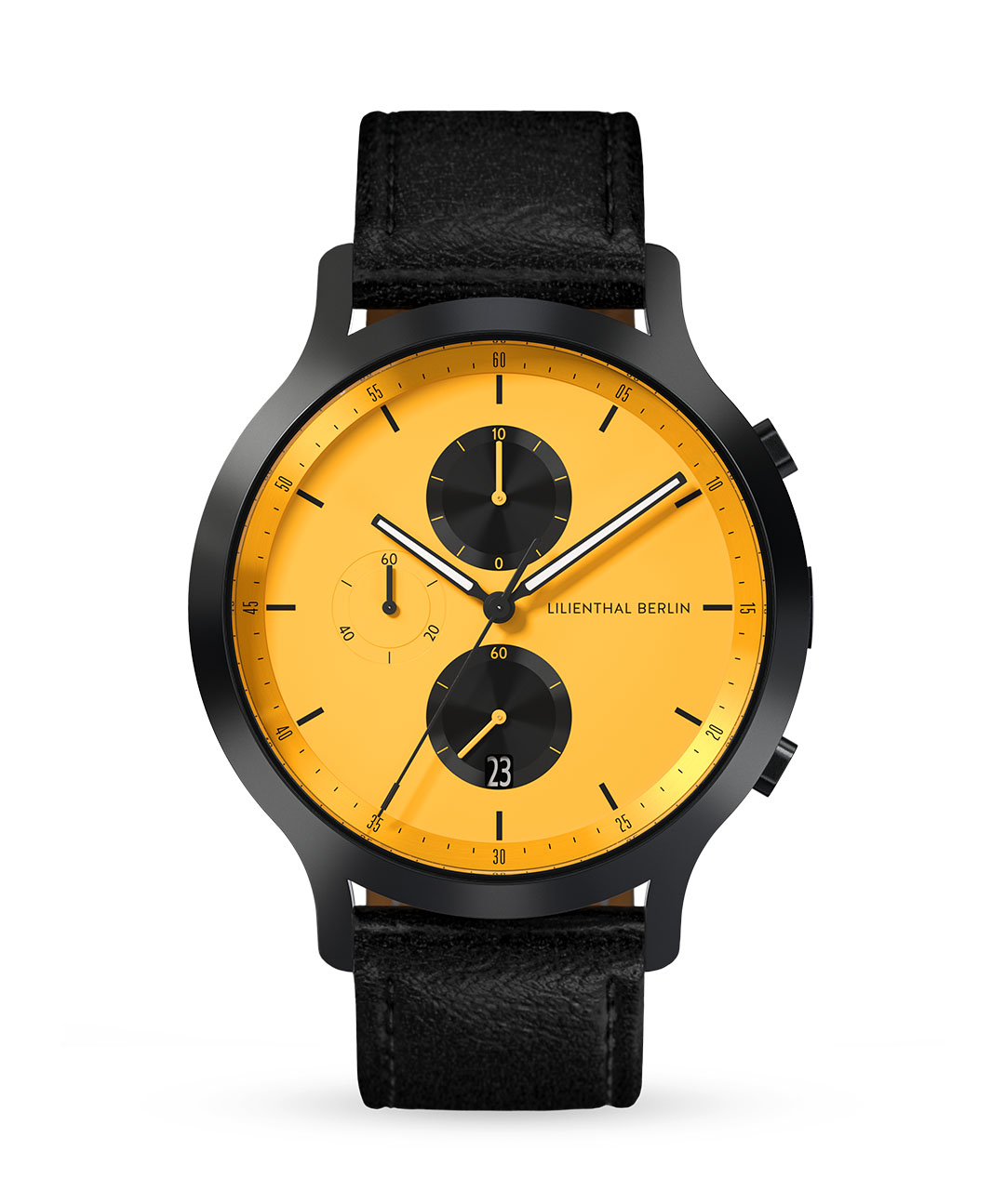 Chronograph Line 2 - Leder Schwarz
