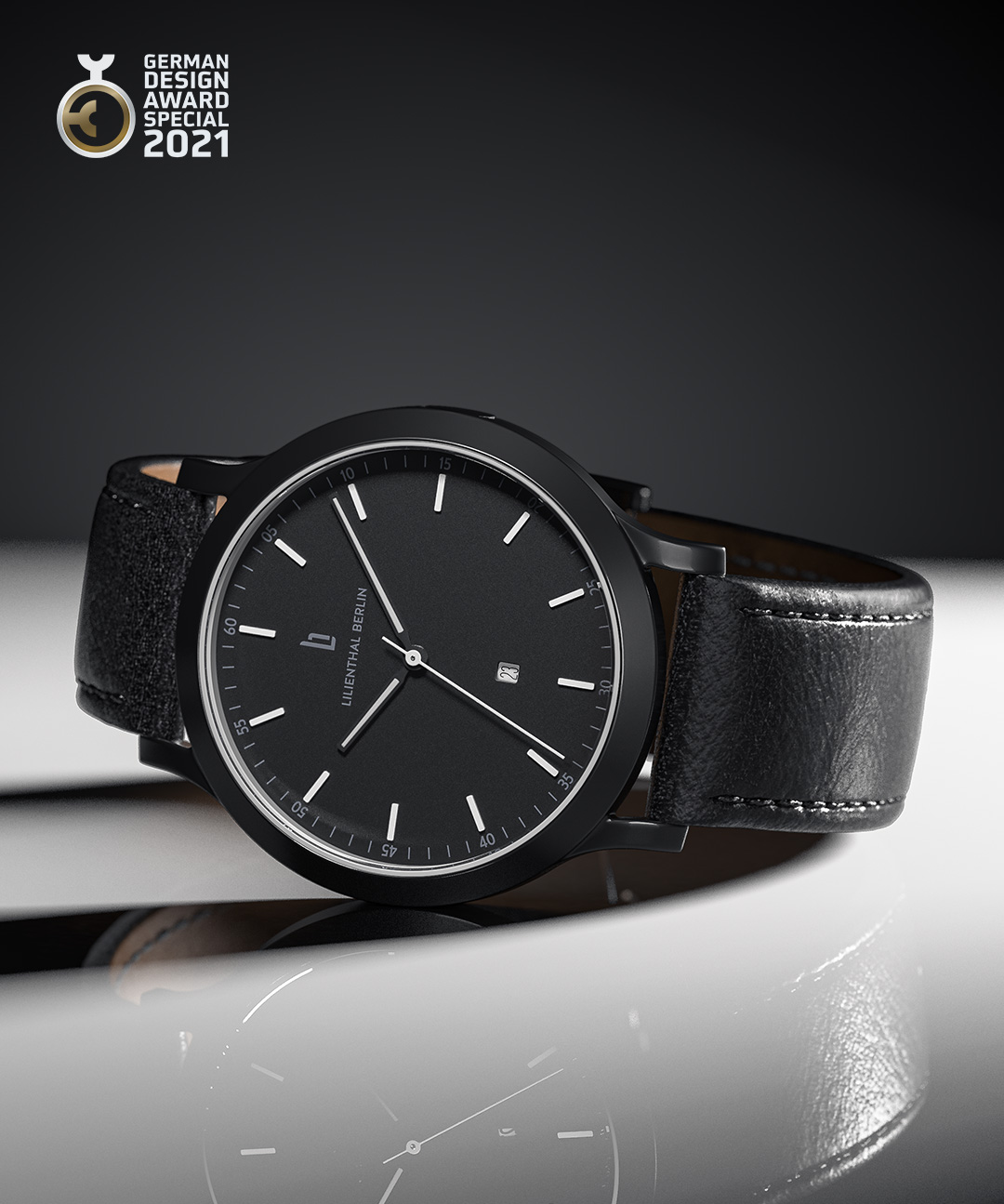 Huxley Black &amp; White - skóra czarny