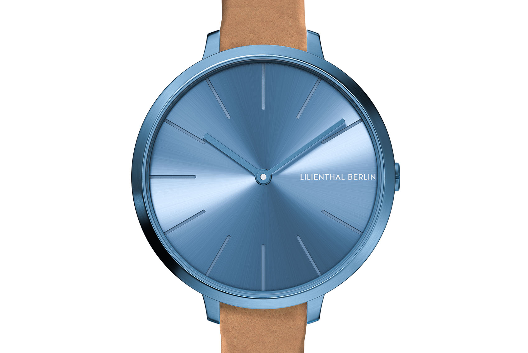 Rosalux Sky Blue - Leder Hellbraun