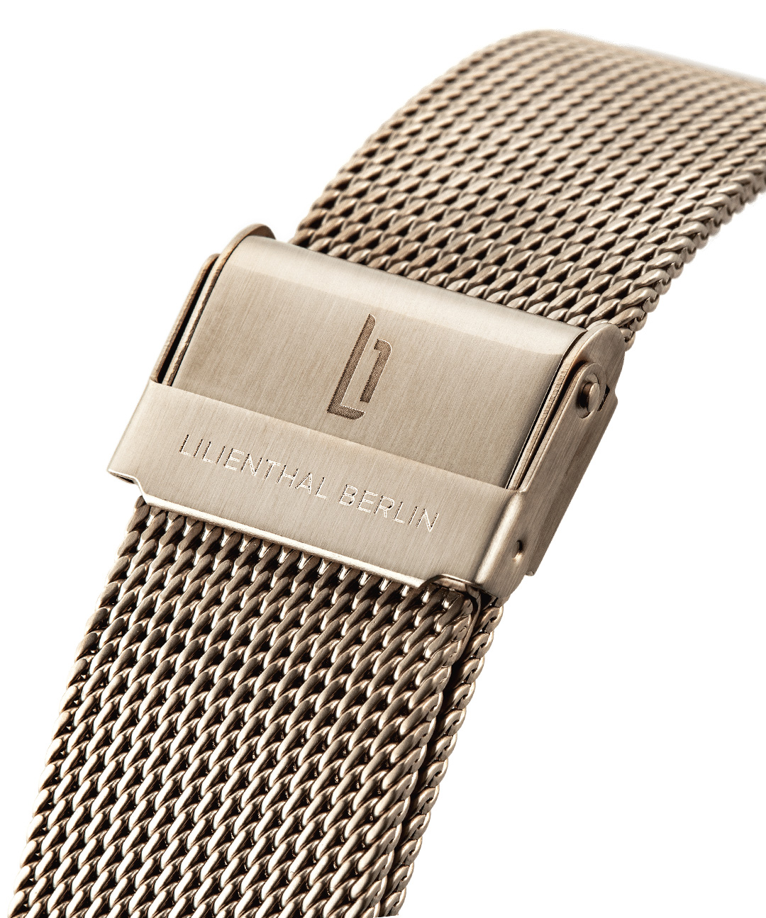 Mesh Armband Beige Gold