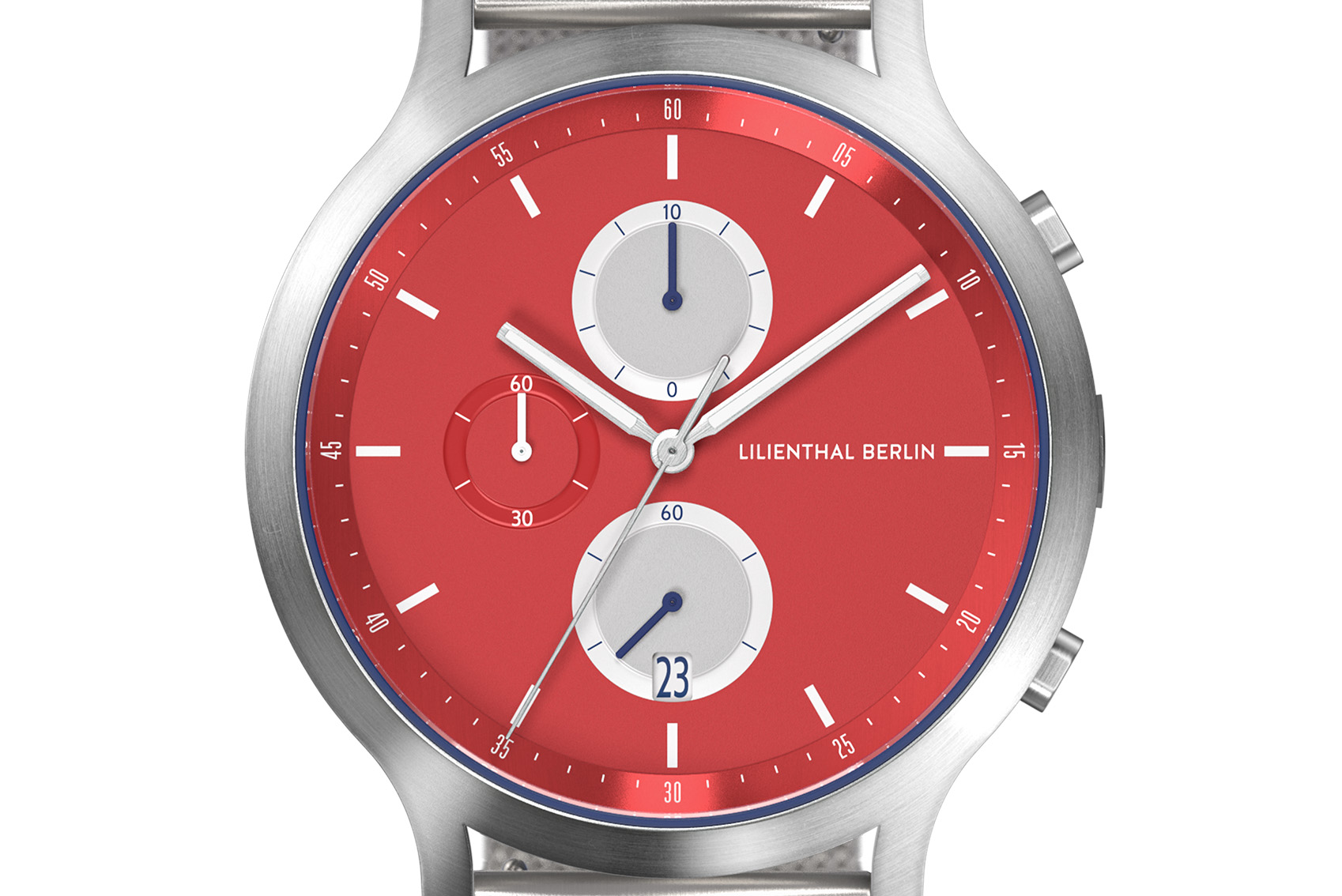 Chronograph Line 3 - Mesh Silber