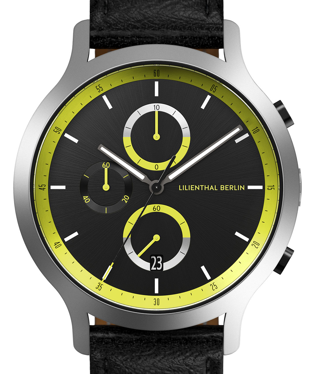 Chronograph Remix II - Leder Schwarz