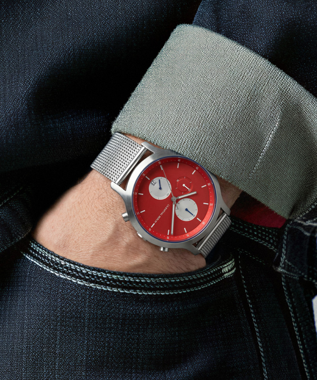 Chronograph Line 3 - Mesh Silber