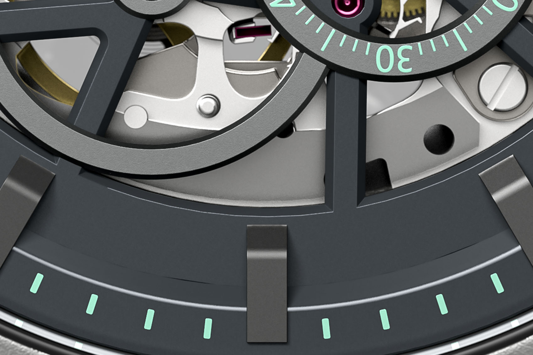 Neolux Skeleton Dark Grey - Recycled PET czarny