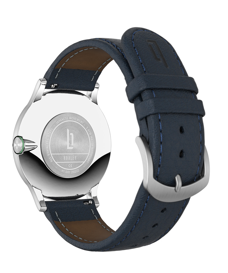 Huxley Silver Sage Green - Leder Dunkelblau