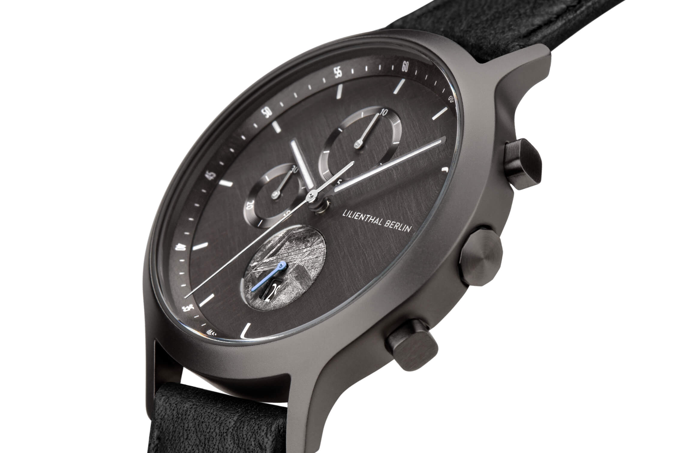 Chronograph Limited Edition Meteorite leather bl Lilienthal Berlin