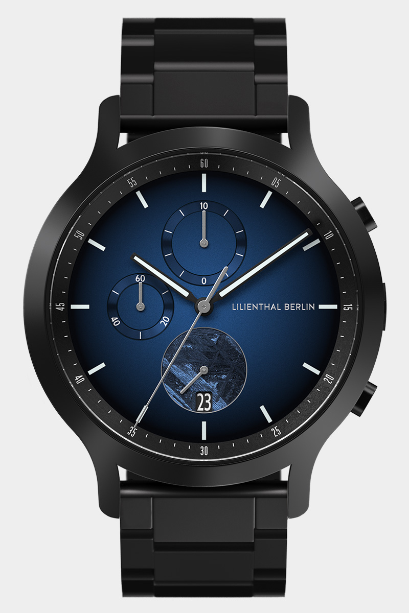 Chronograph Blue Flare Edelstahl Schwarz Alle Uhren Uhren