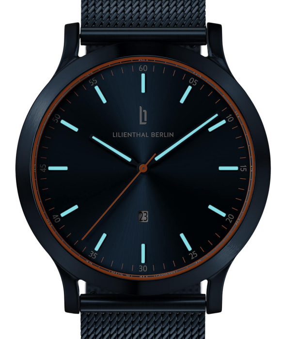 Huxley Blue Orange mesh blue All Watches Watches Lilienthal