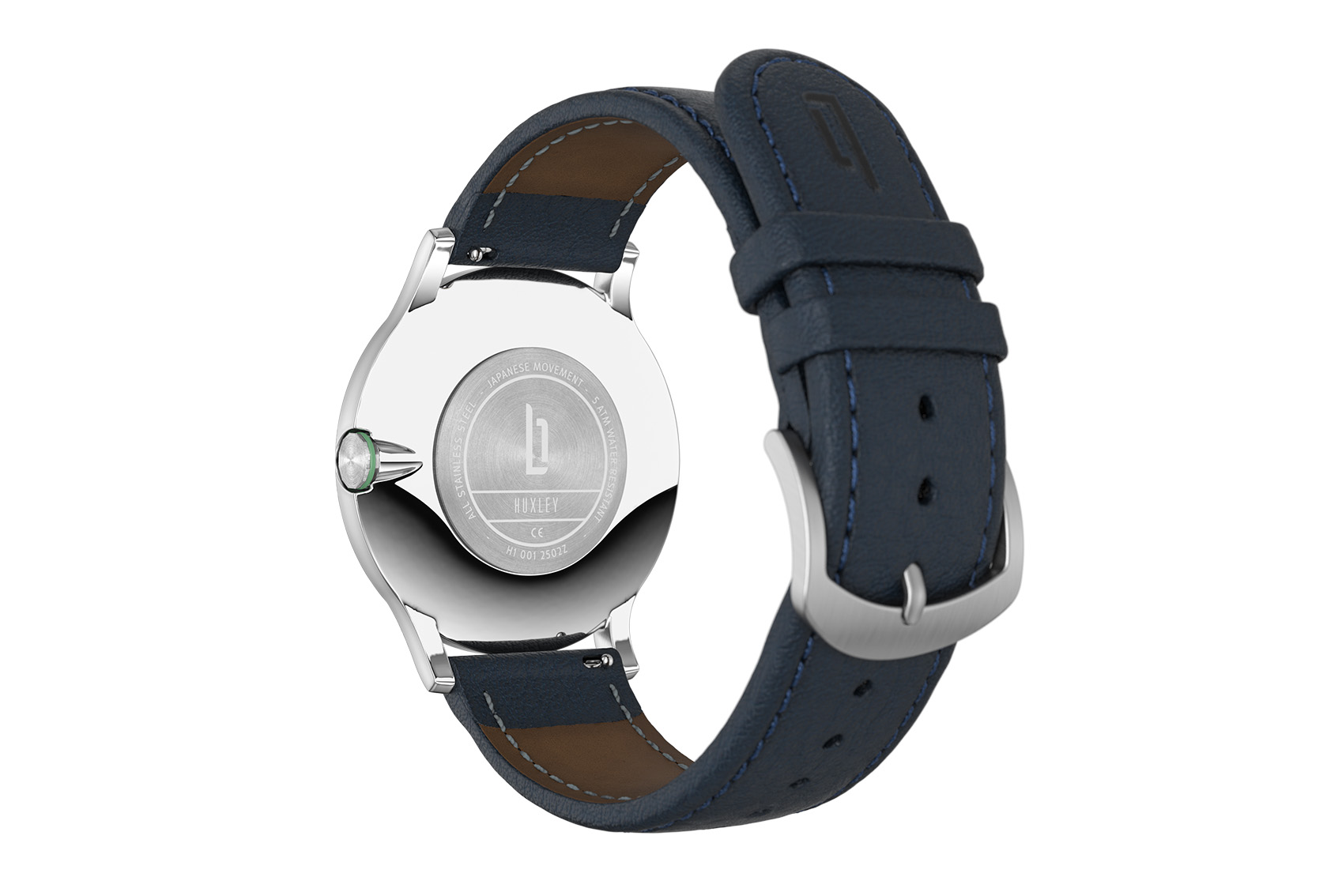 Huxley Silver Sage Green - Leder Dunkelblau