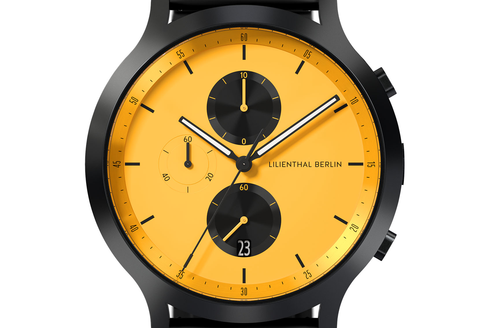 Chronograph Line 2 - Edelstahl Schwarz