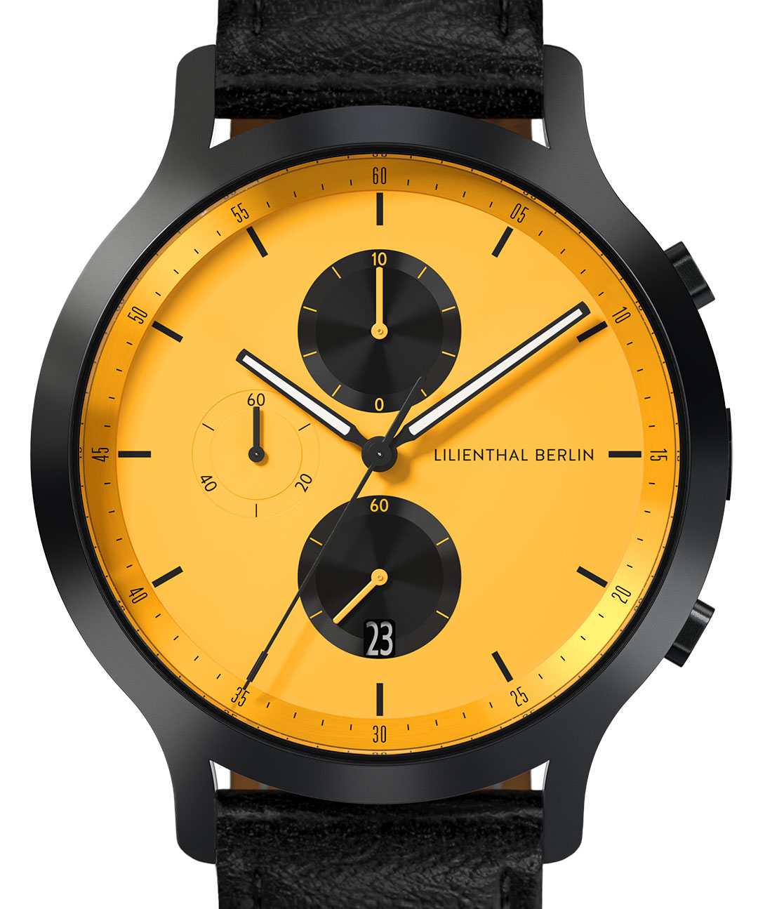 Chronograph Line 2 - Leder Schwarz