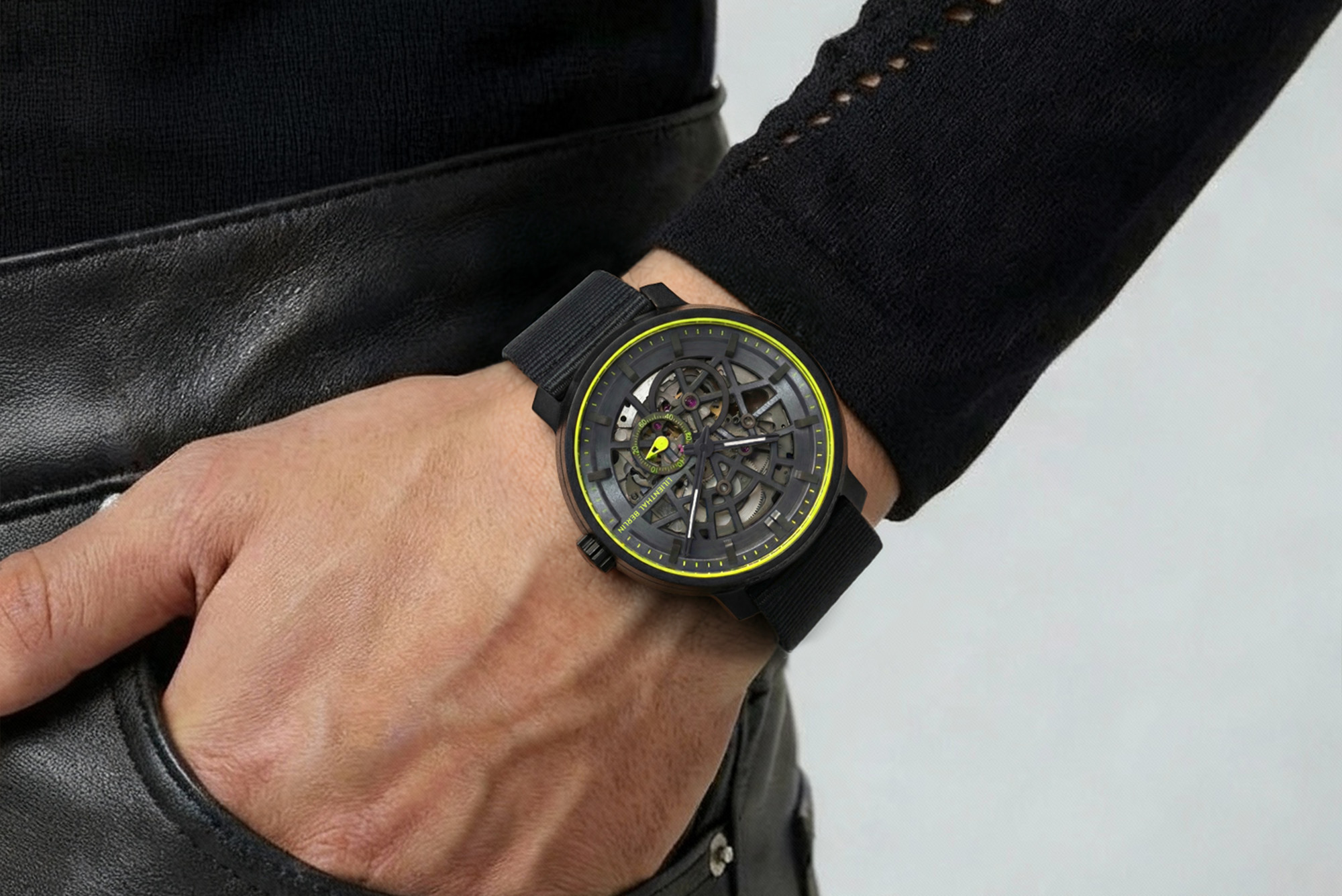 Neolux Skeleton Black Lime - Recycled PET Schwarz