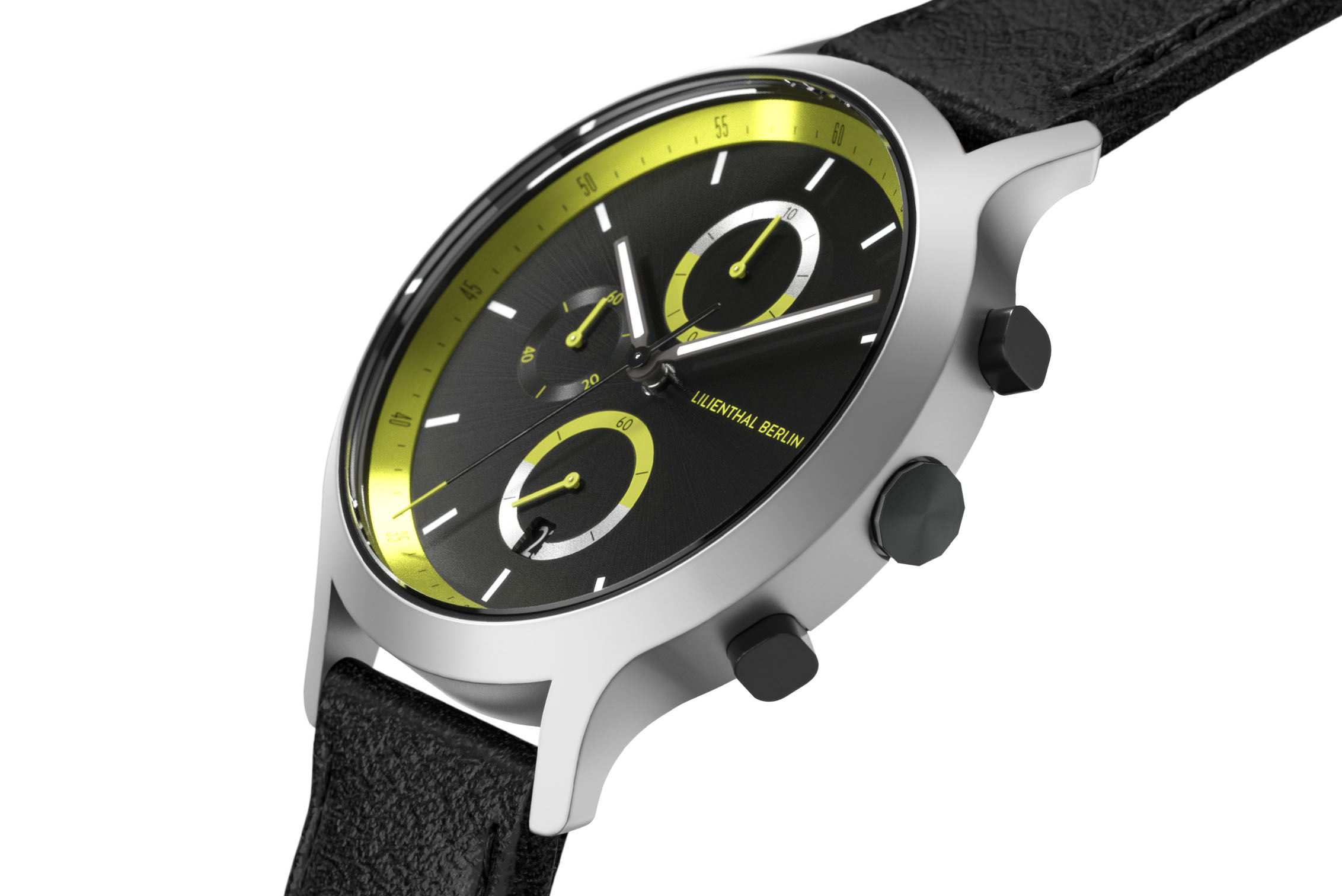 Chronograph Remix II - Leder Schwarz