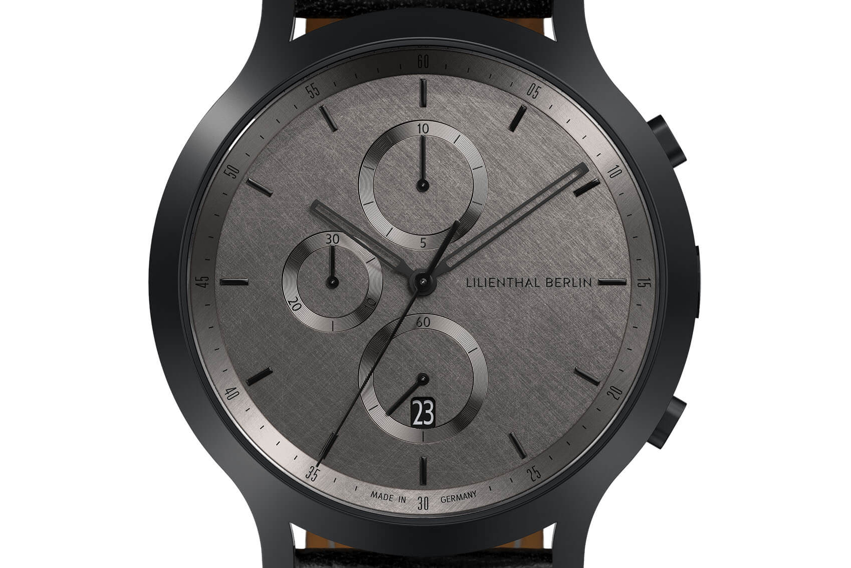 Chronograph Shadow - Leder Schwarz