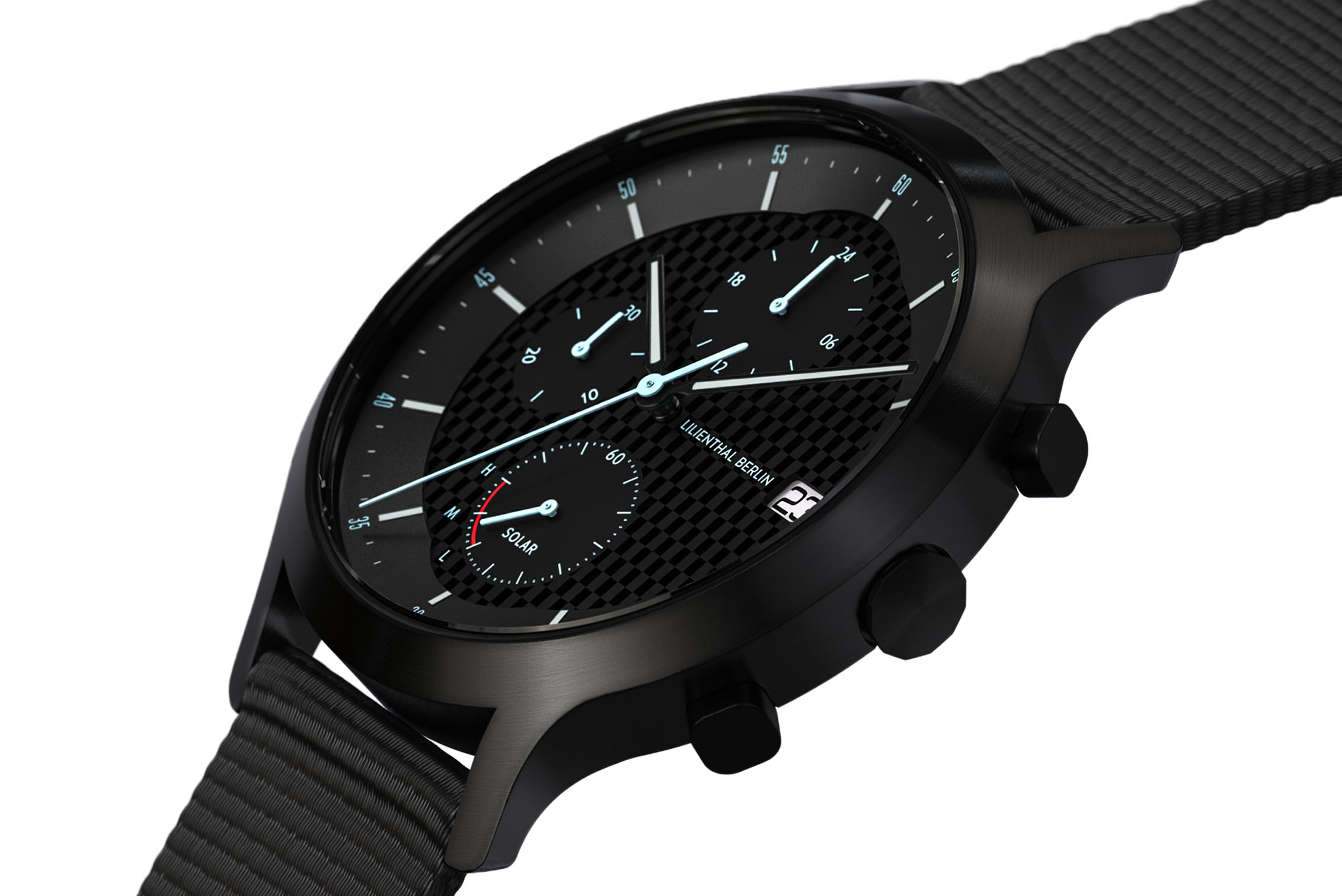 Chronograph Solar I - Recycled PET Schwarz