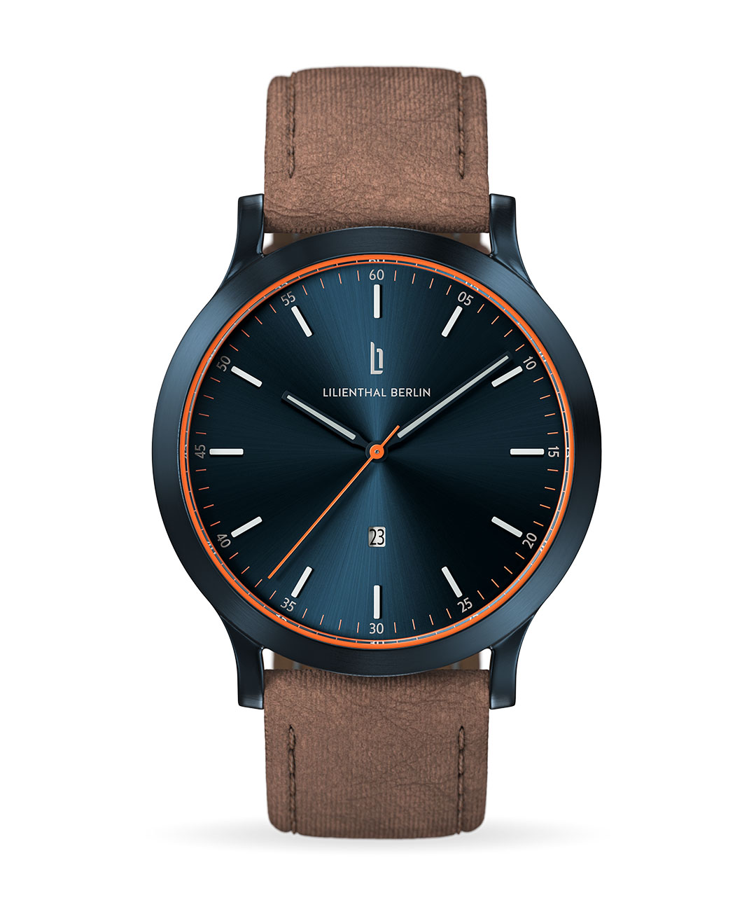 Huxley Blue Orange - Paper Leather light brown