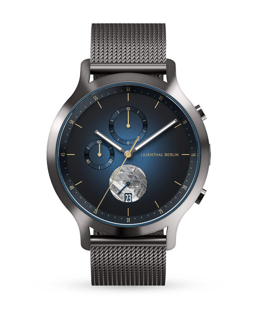 Chronograph Midnight Gold - Mesh Anthrazit