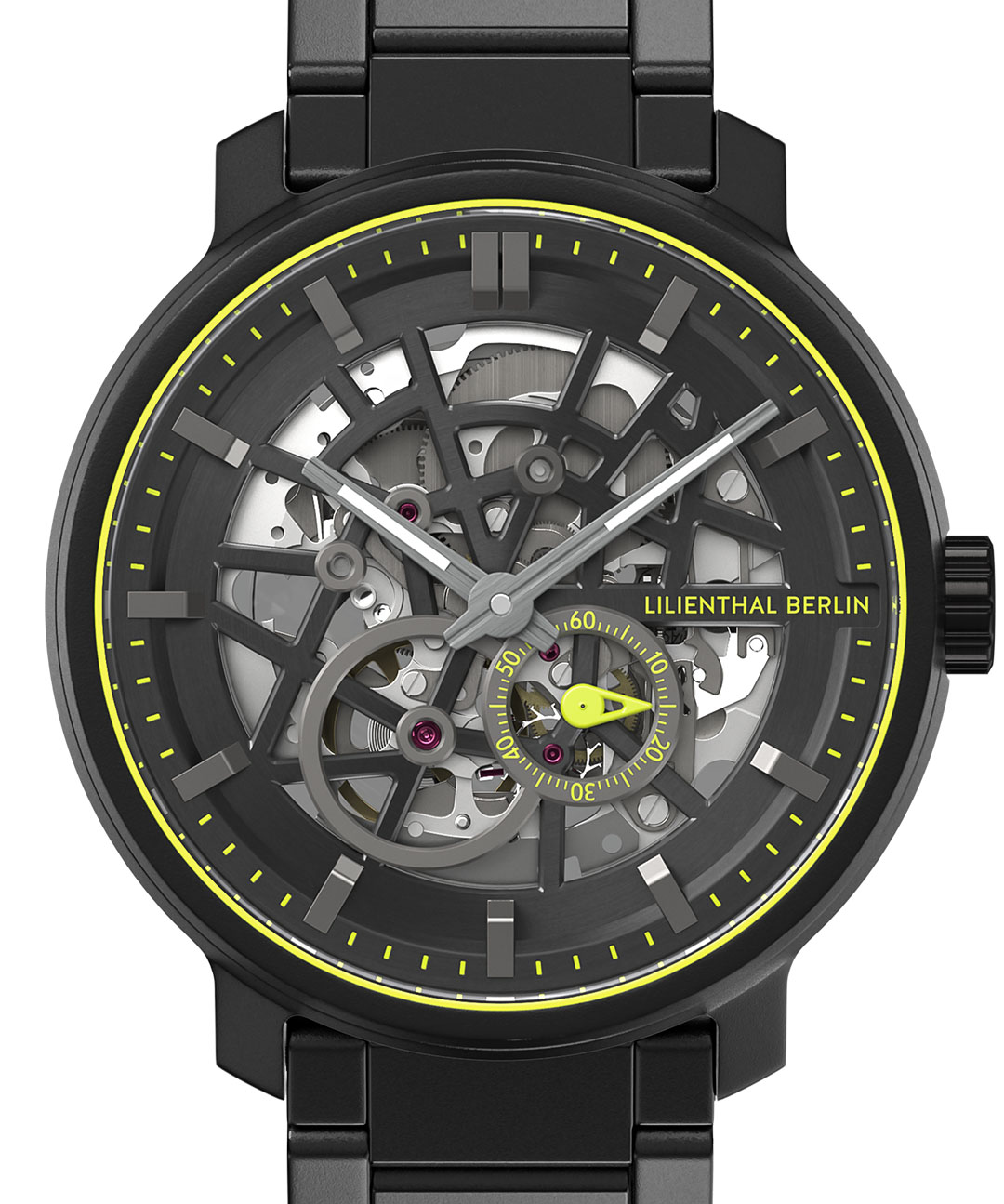 Neolux Skeleton Black Lime - Edelstahl Schwarz