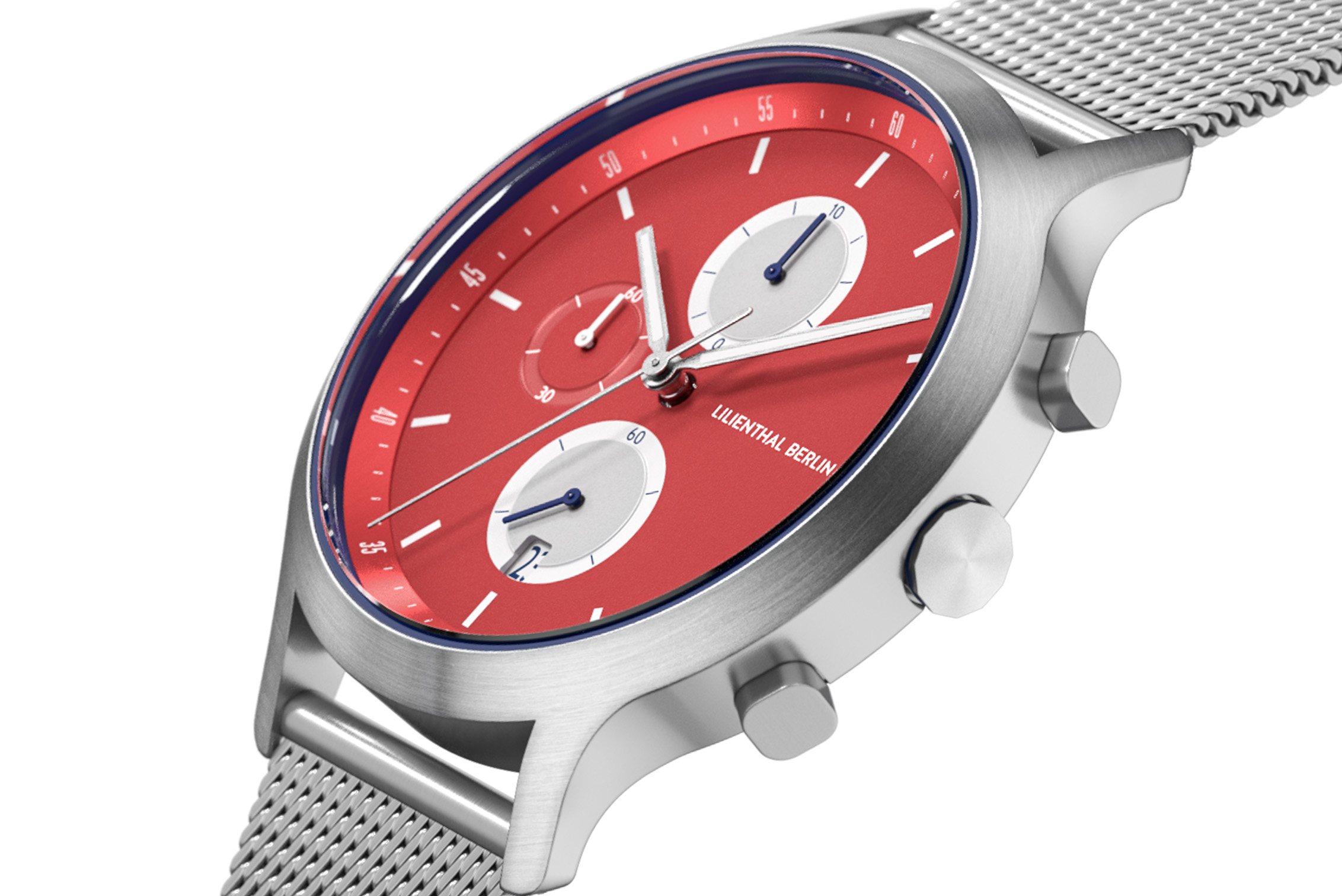 Chronograph Line 3 - Mesh Silber