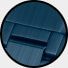 Edelstahl Blau matt