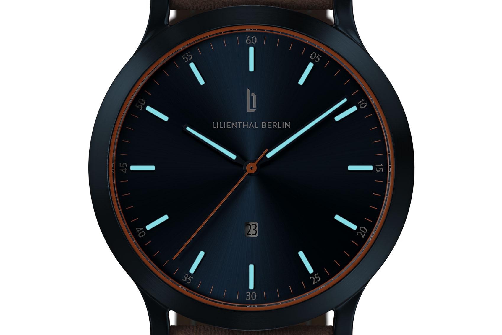 Huxley Blue Orange - Paper Leather light brown