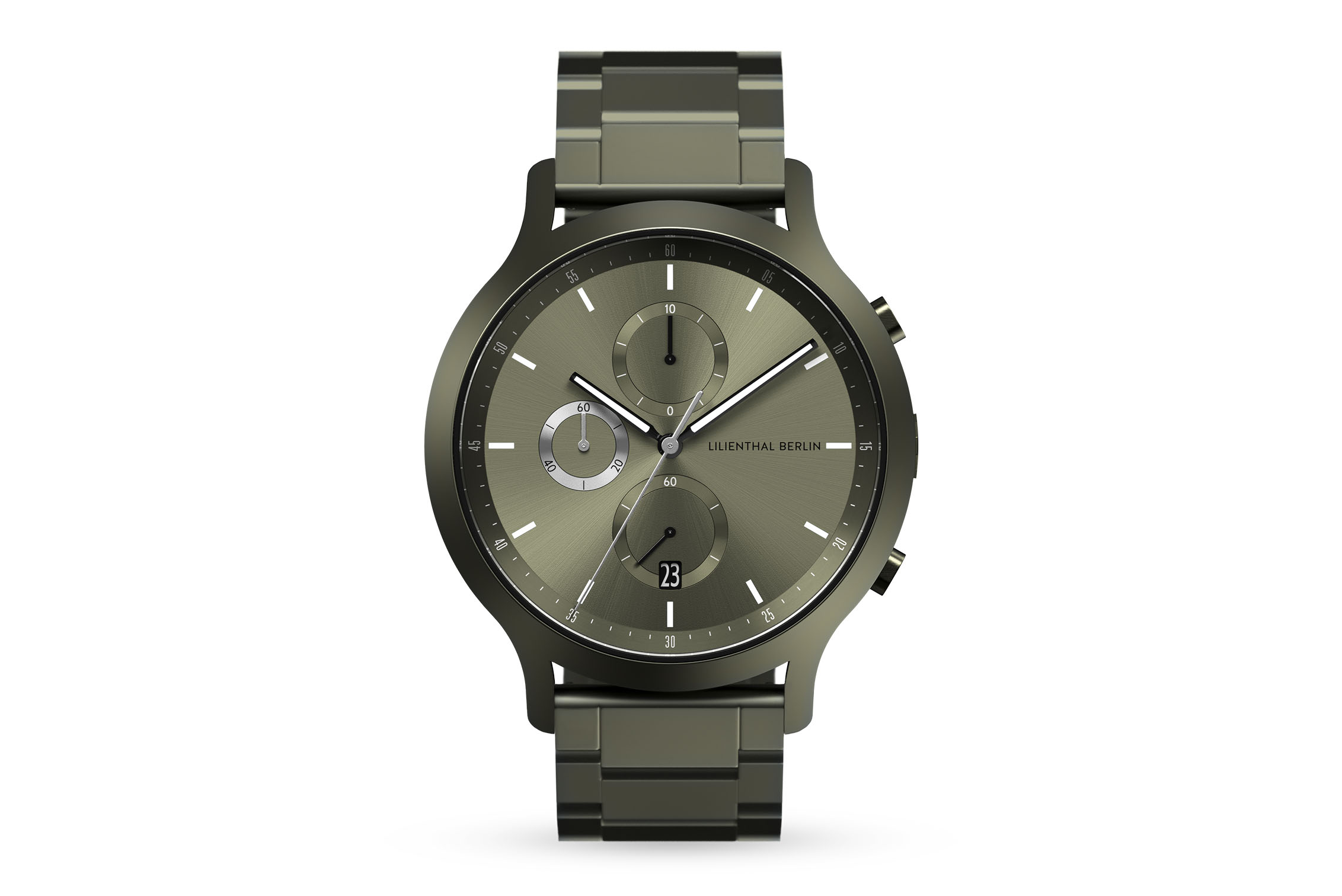 Chronograph Terra - Edelstahl Olive