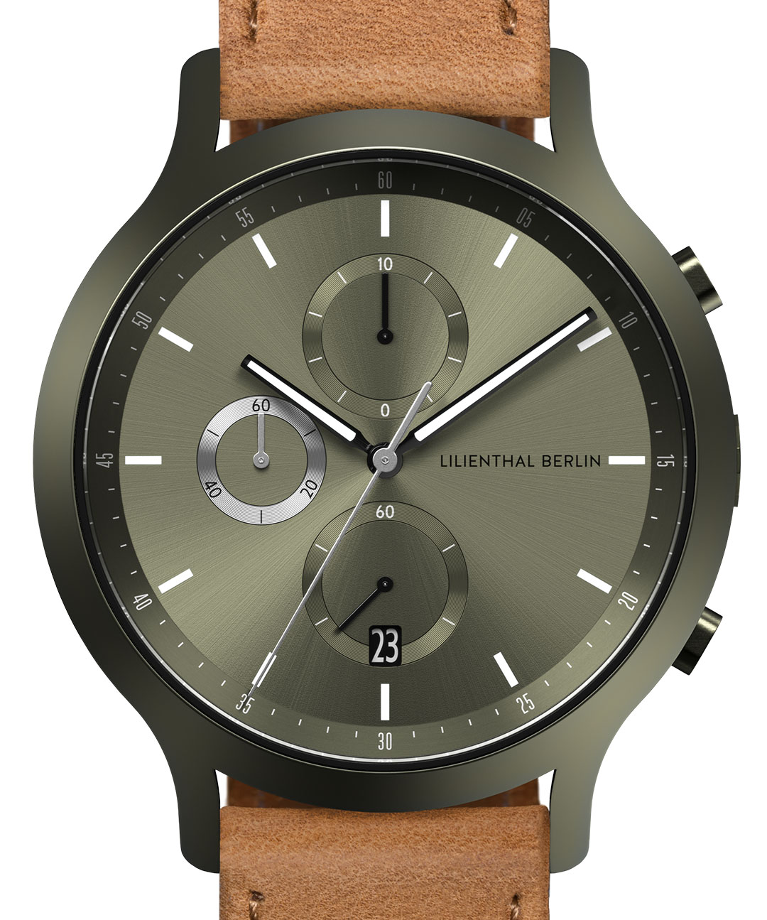 Chronograph Terra - Leder Hellbraun