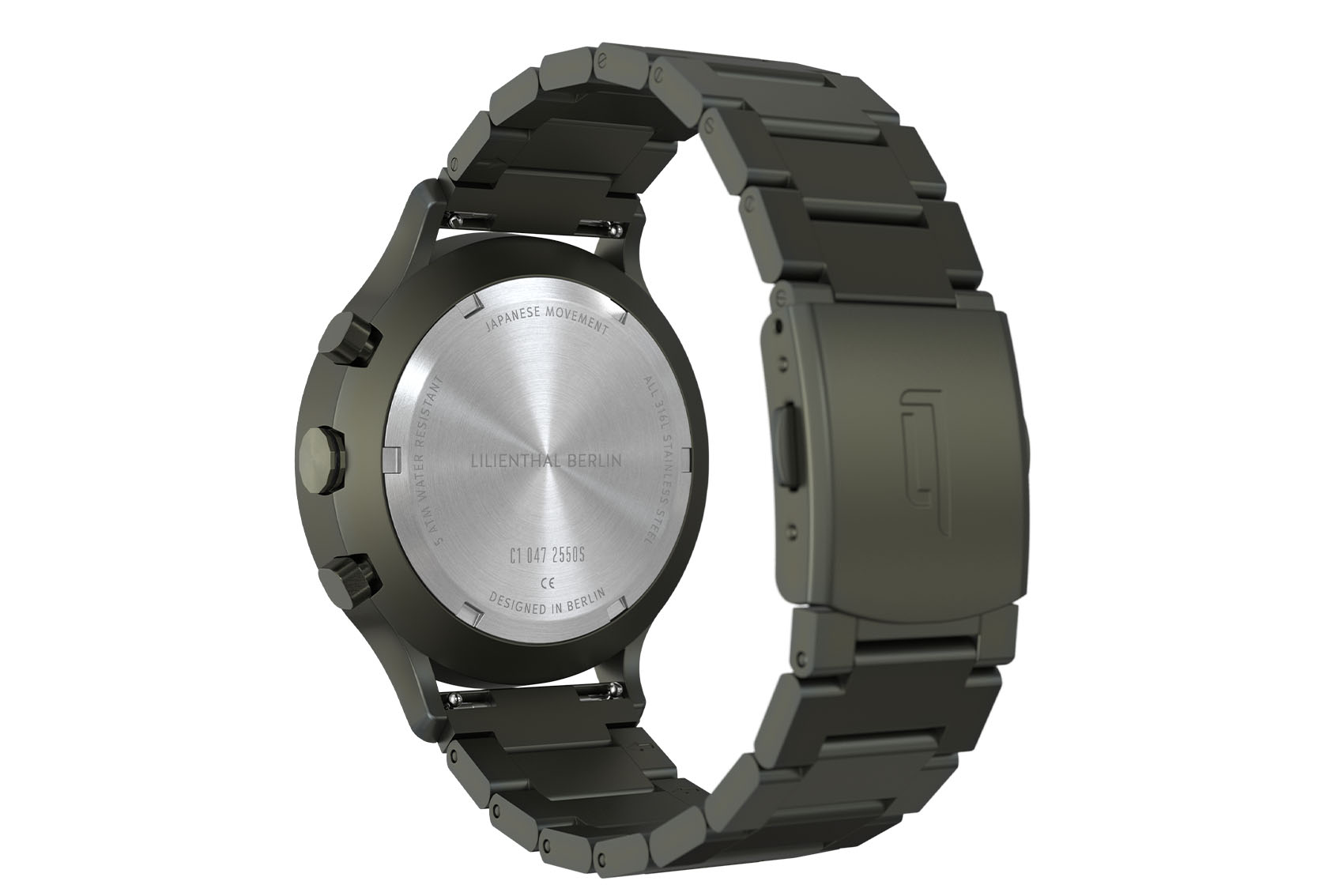 Chronograph Terra - Edelstahl Olive