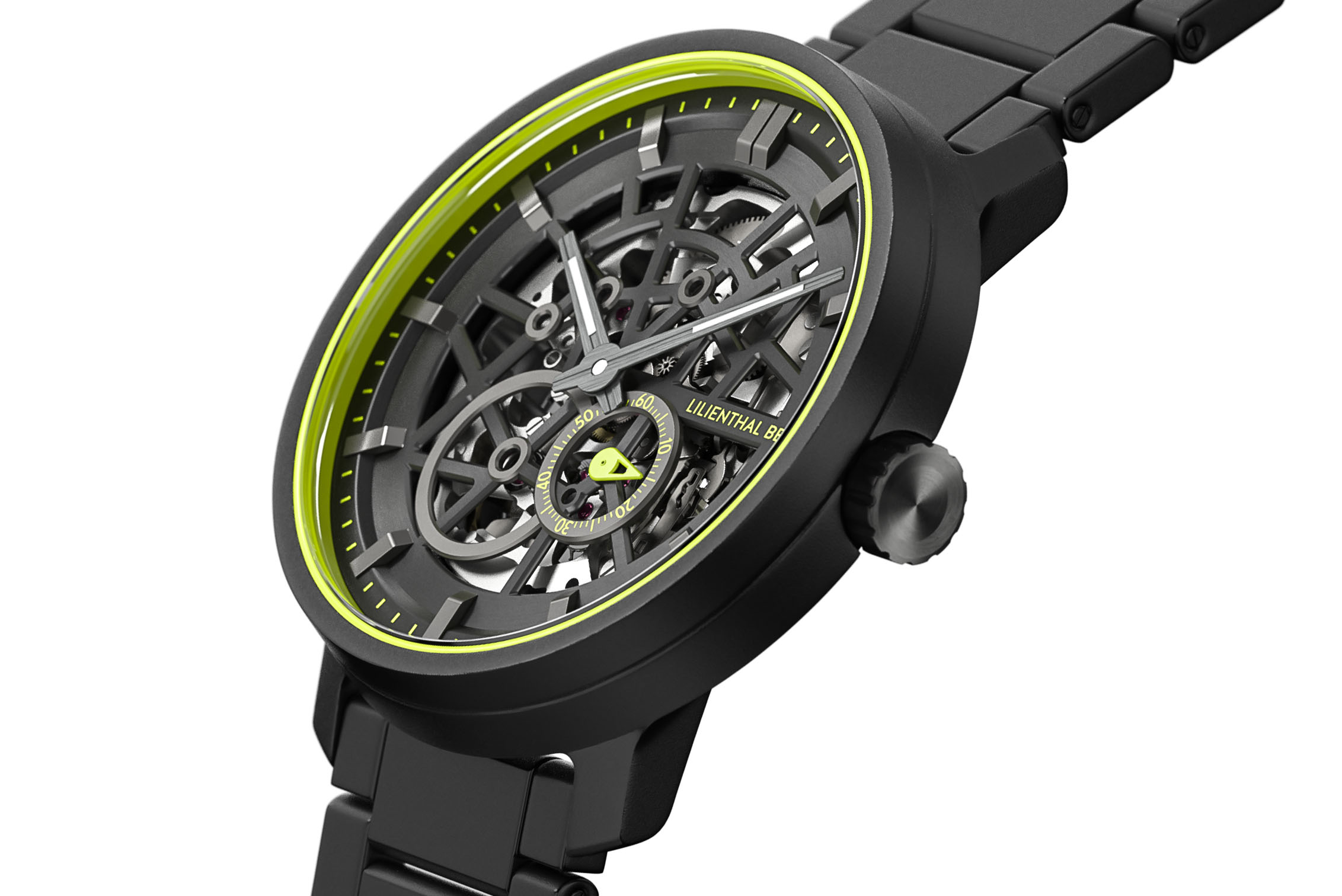 Neolux Skeleton Black Lime - Edelstahl Schwarz