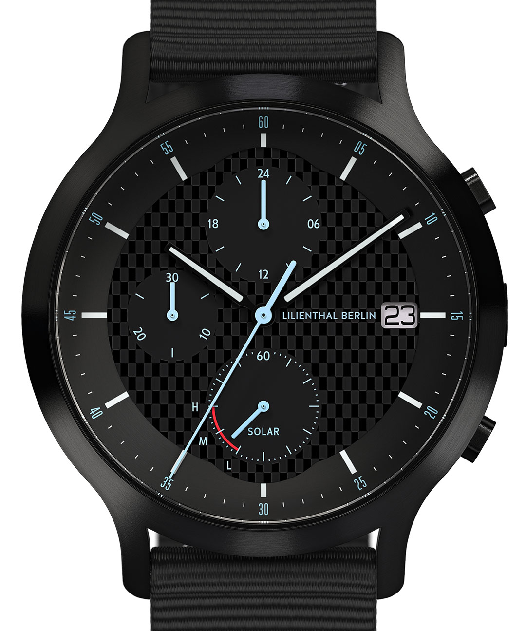 Chronograph Solar I - Recycled PET Schwarz