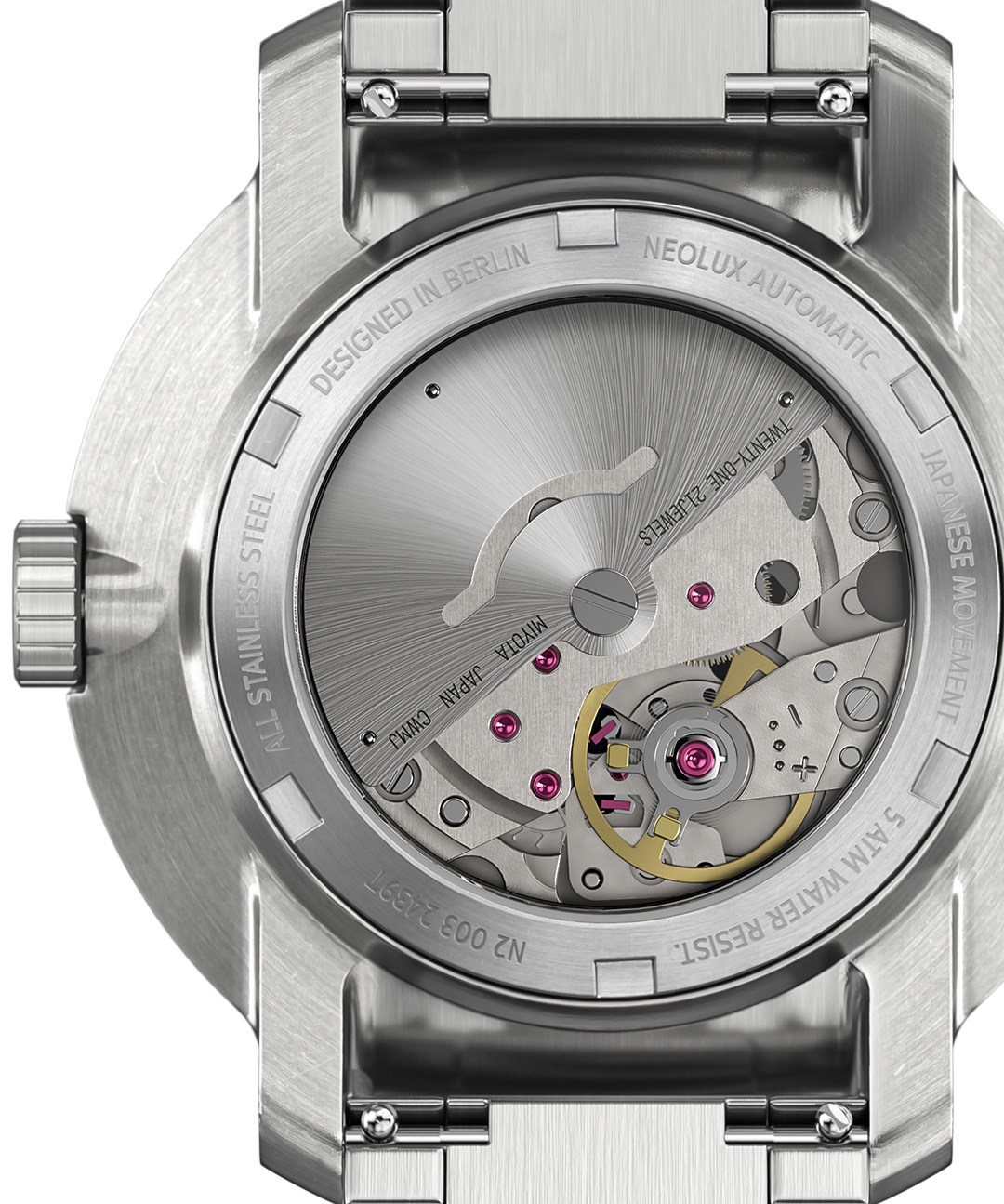 Neolux Day Date Silver White - stal szlachetna sre