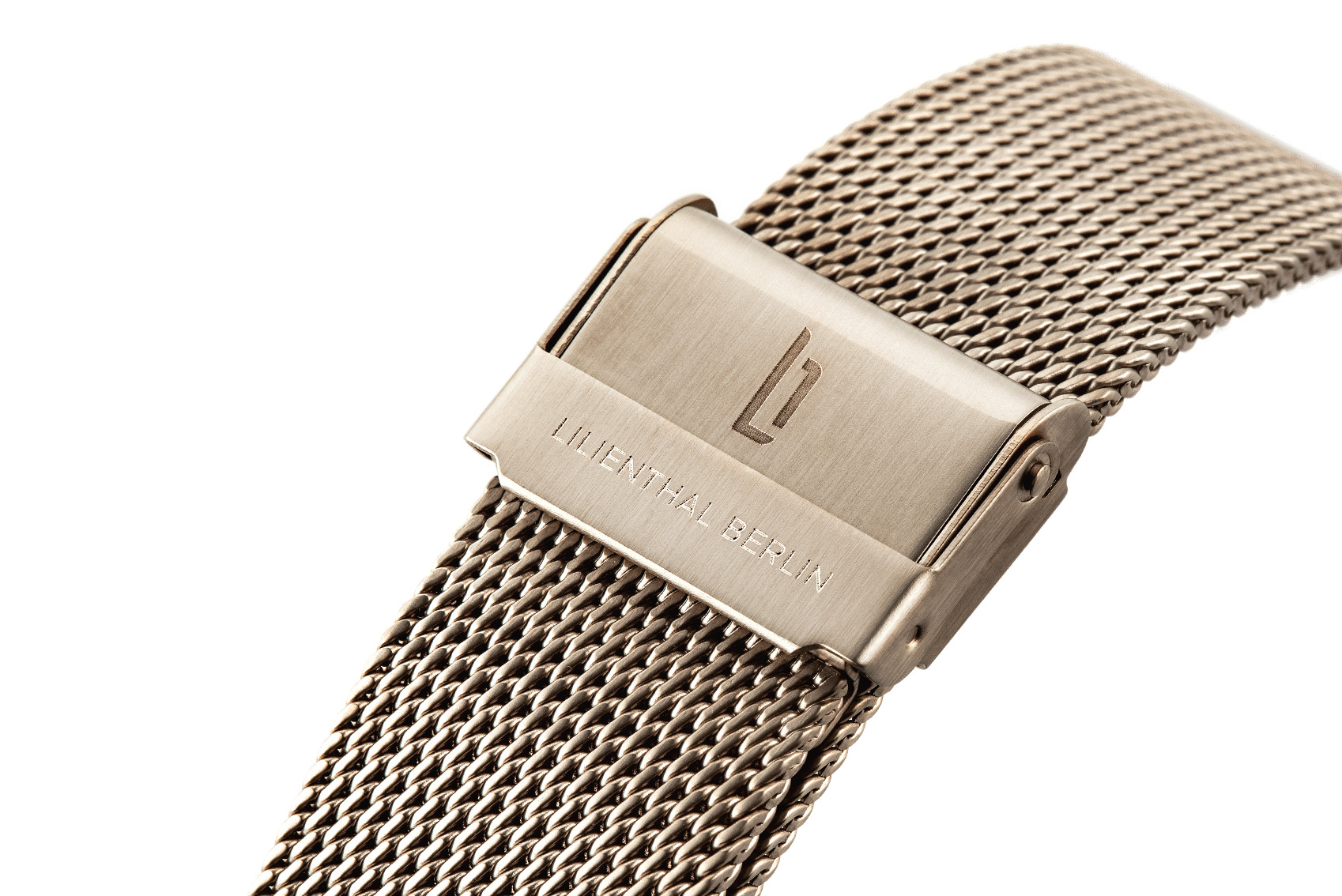 Mesh Armband Beige Gold