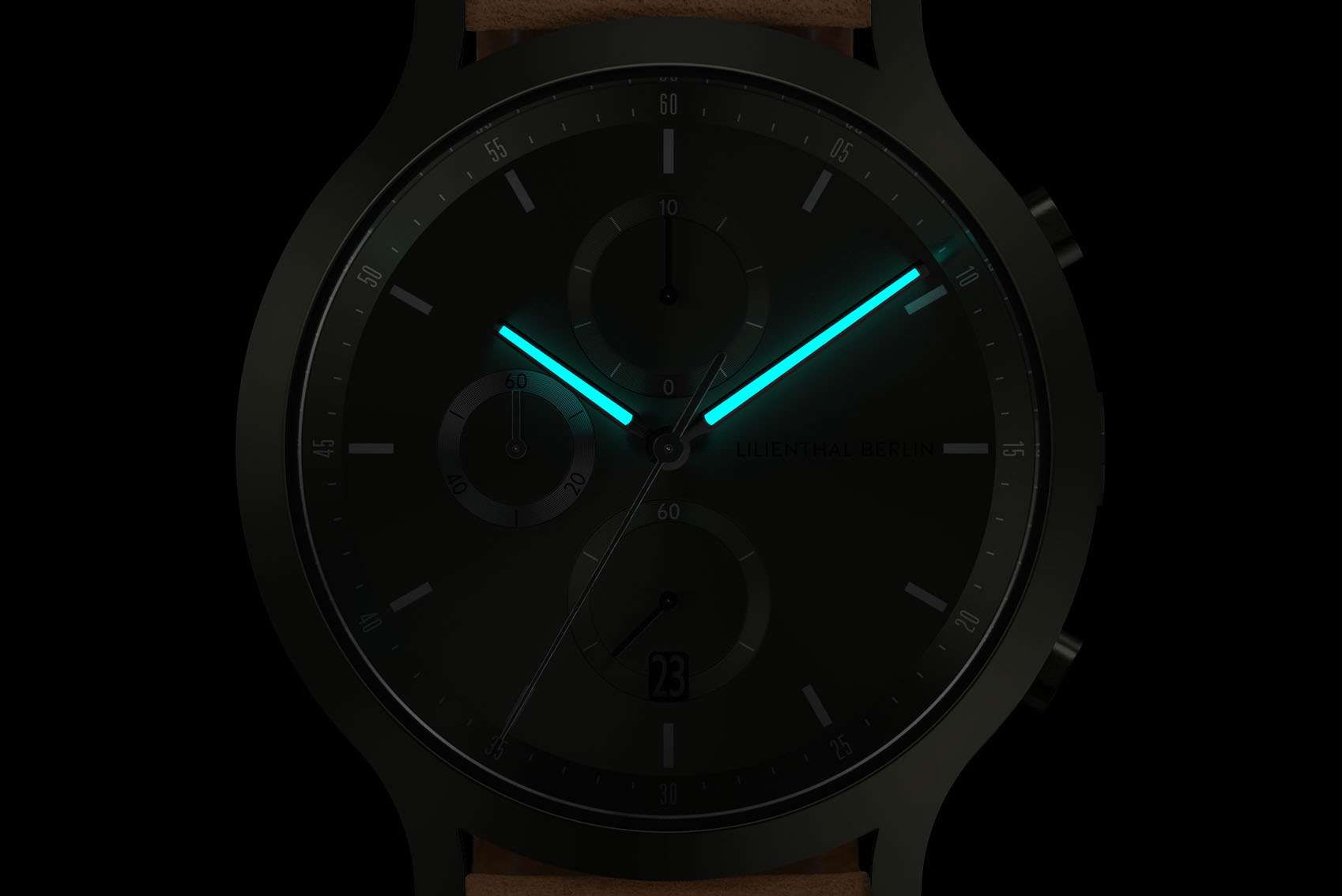 Chronograph Terra - Leder Hellbraun