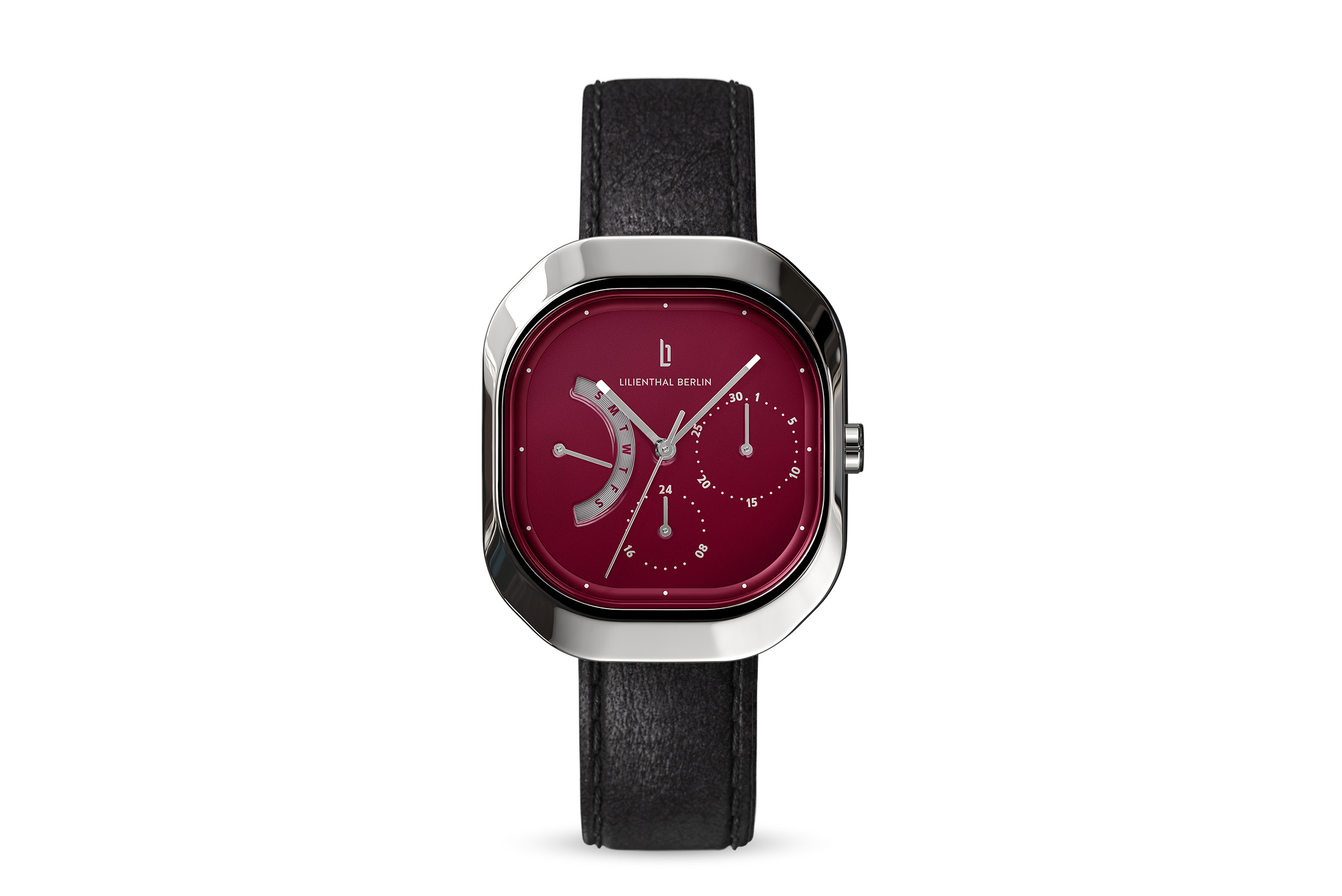 Multimatica Silver Bordeaux - Leder Schwarz