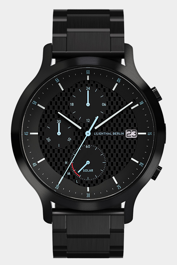 Chronograph Solar I - Edelstahl Schwarz | Alle Uhren | Uhren