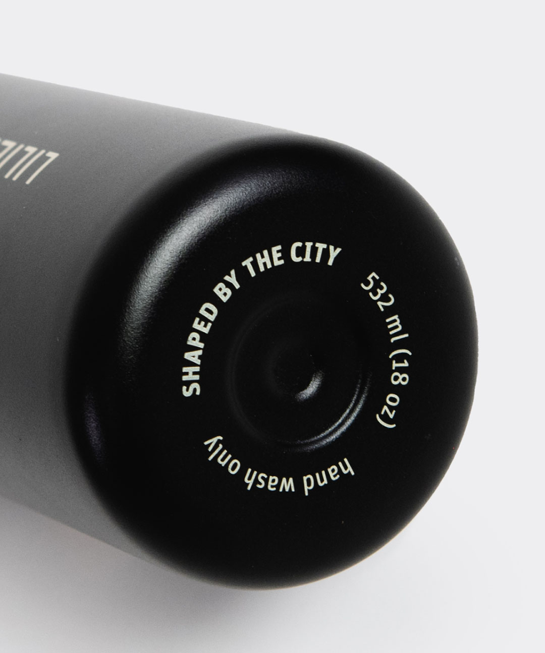 Insulated Bottle Black with orange Strap