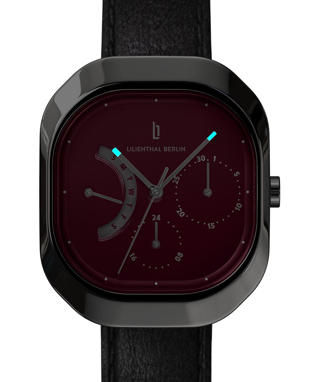 Multimatica Silver Bordeaux - Leder Schwarz