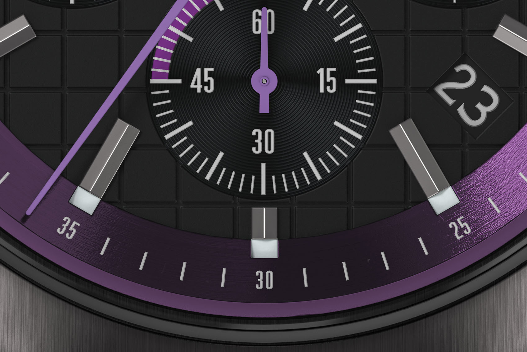 Octachrono Dark Silver Purple - Ocean Plastic Schw
