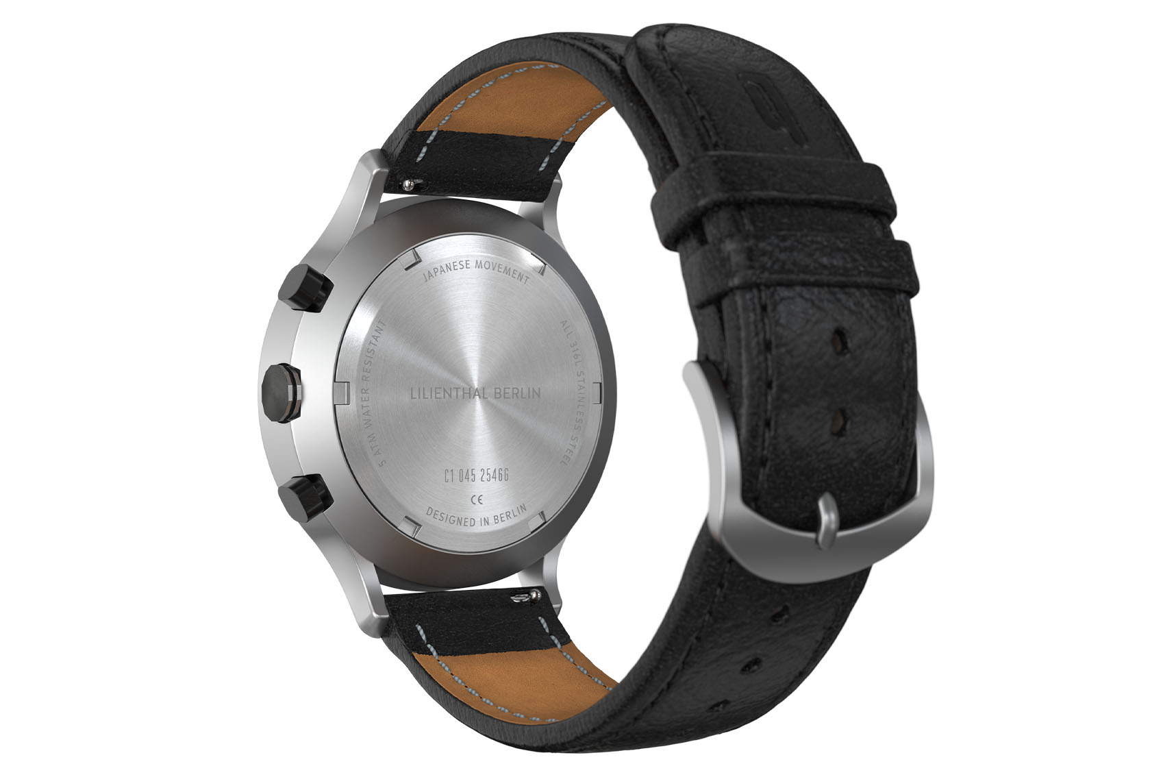 Chronograph Remix II - Leder Schwarz