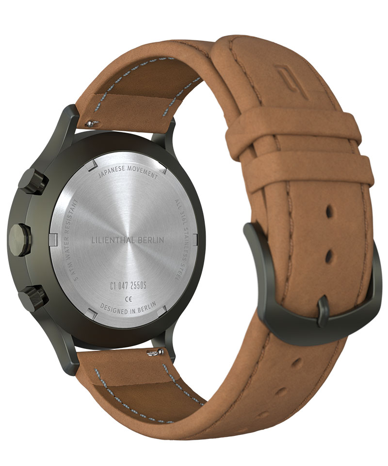 Chronograph Terra - Leder Hellbraun