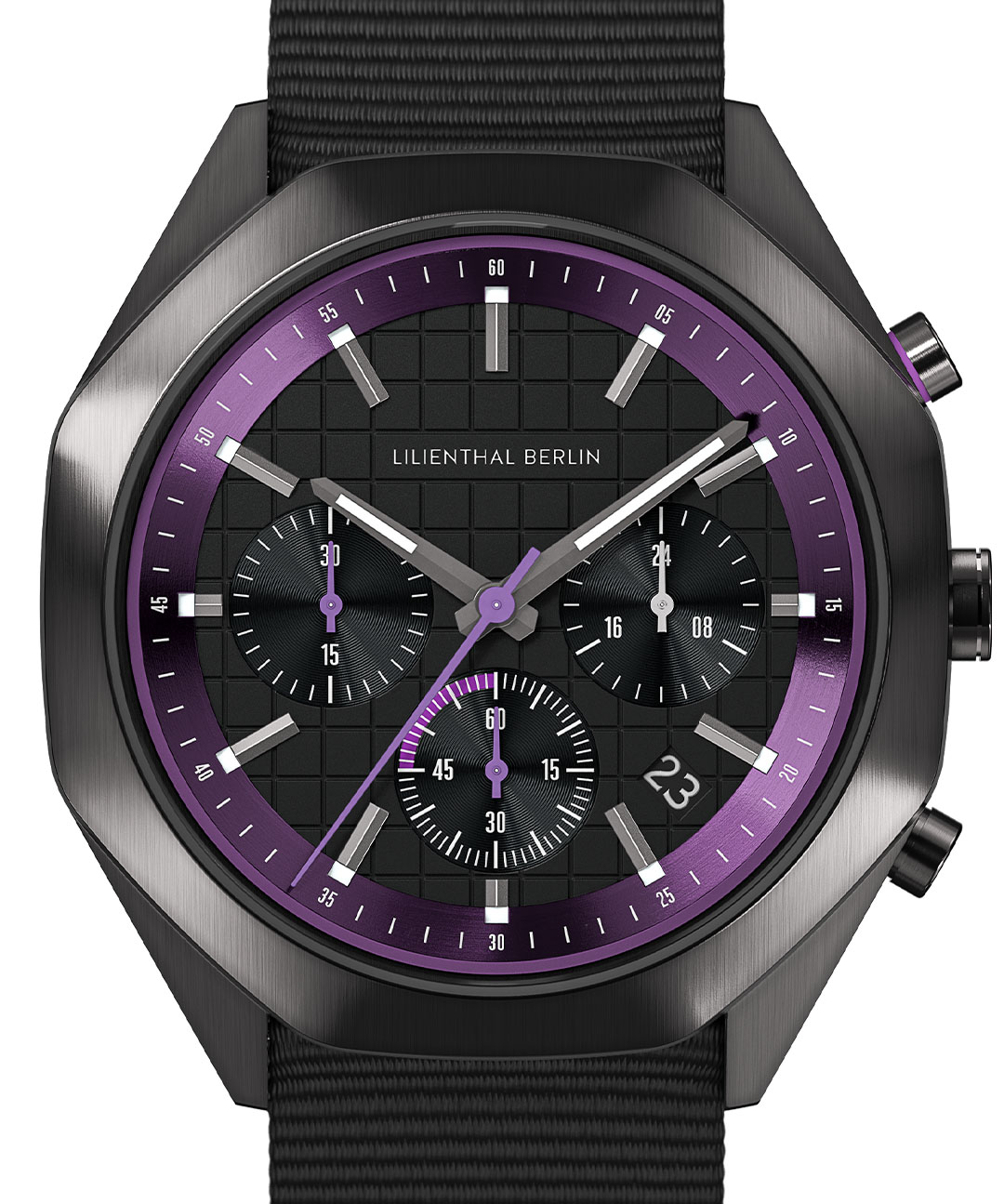 Octachrono Dark Silver Purple - Ocean Plastic Schw