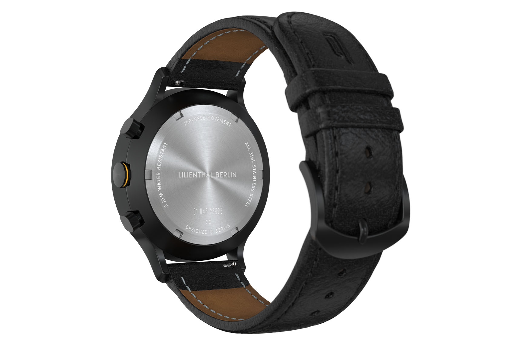 Chronograph Line 2 - Leder Schwarz