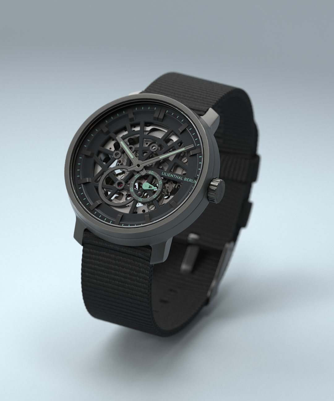 Neolux Skeleton Dark Grey - Recycled PET czarny