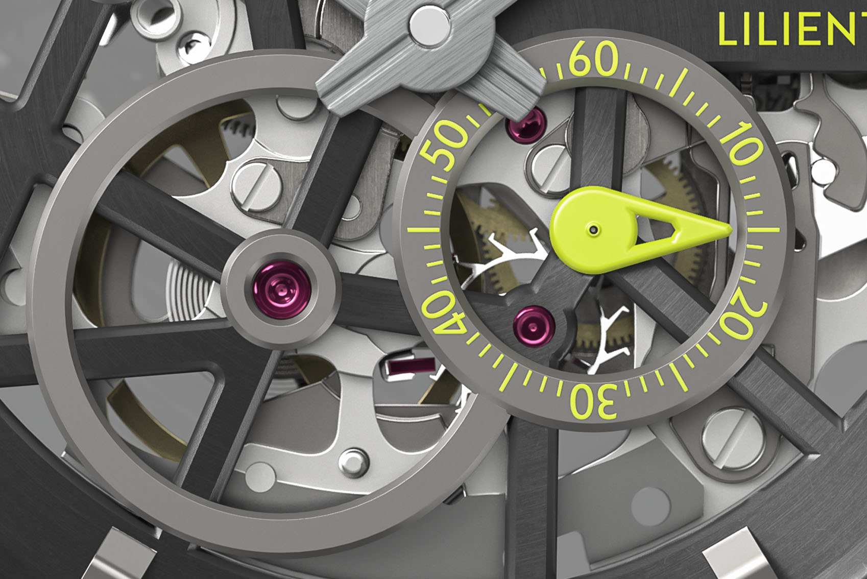 Neolux Skeleton Black Lime - Edelstahl Schwarz