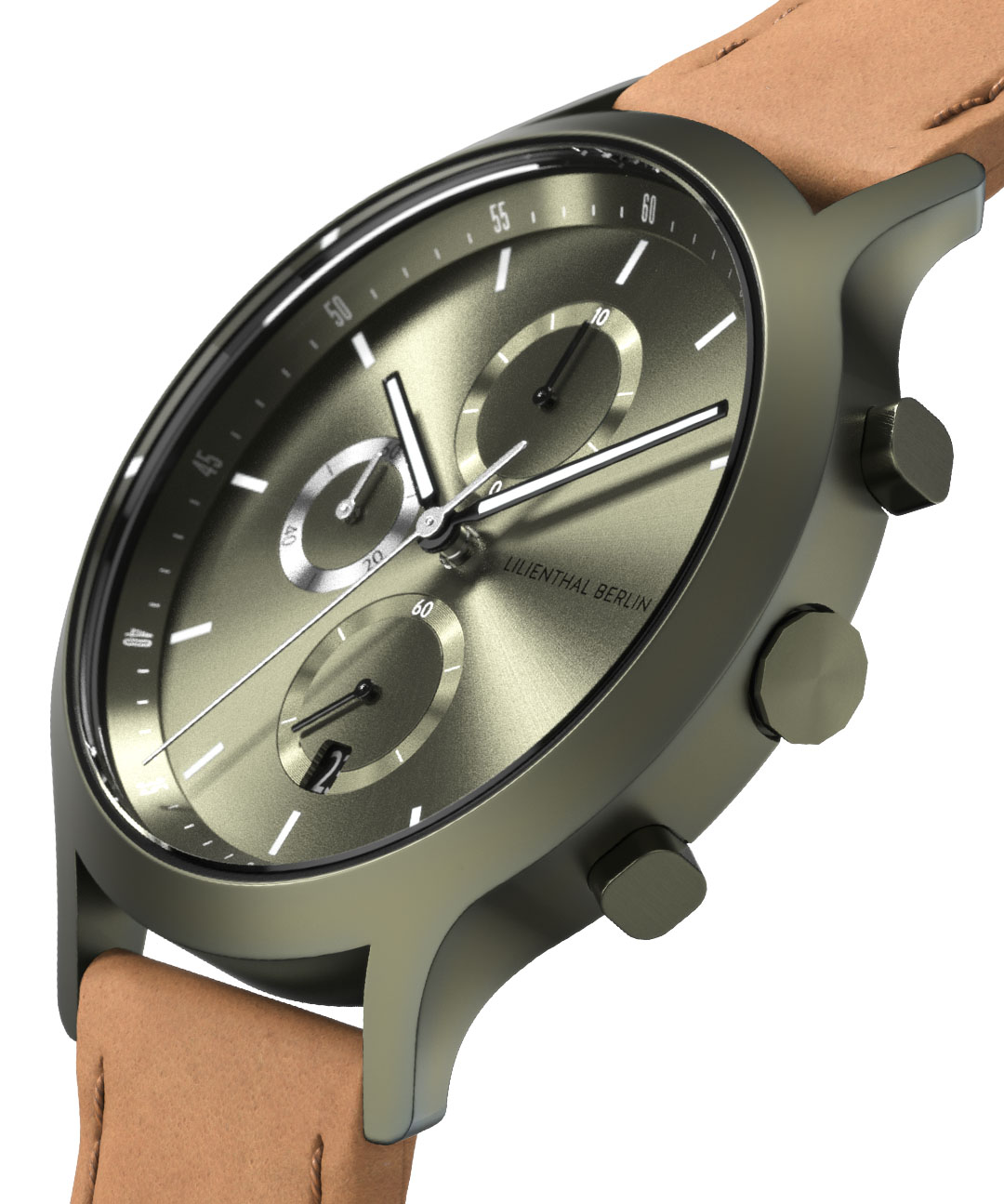 Chronograph Terra - Leder Hellbraun