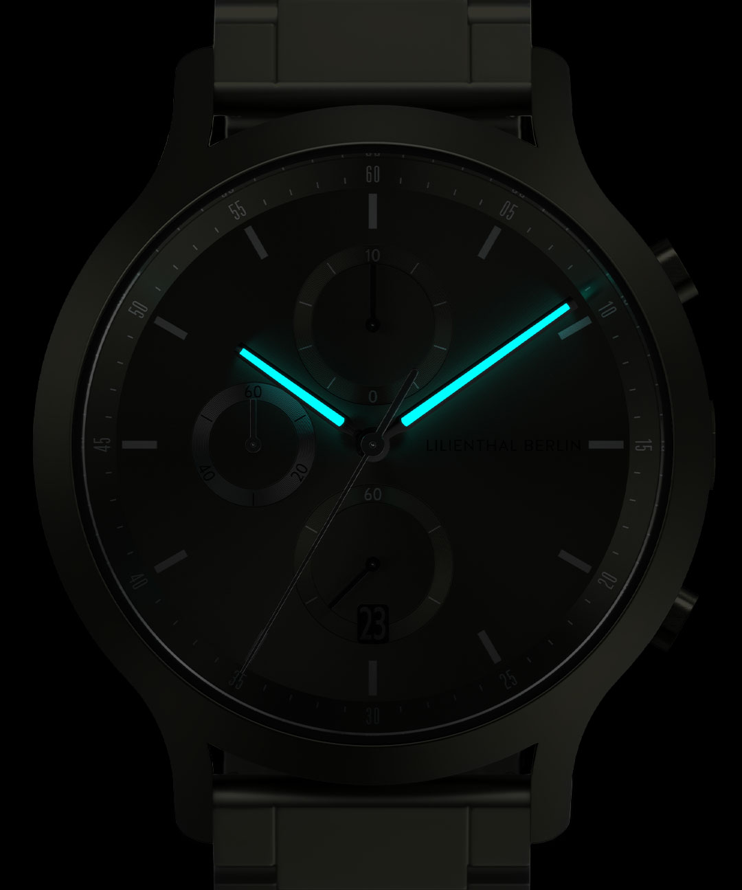 Chronograph Terra - Edelstahl Olive