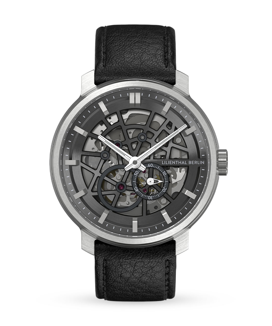 Neolux Skeleton Silver Grey - skóra czarny