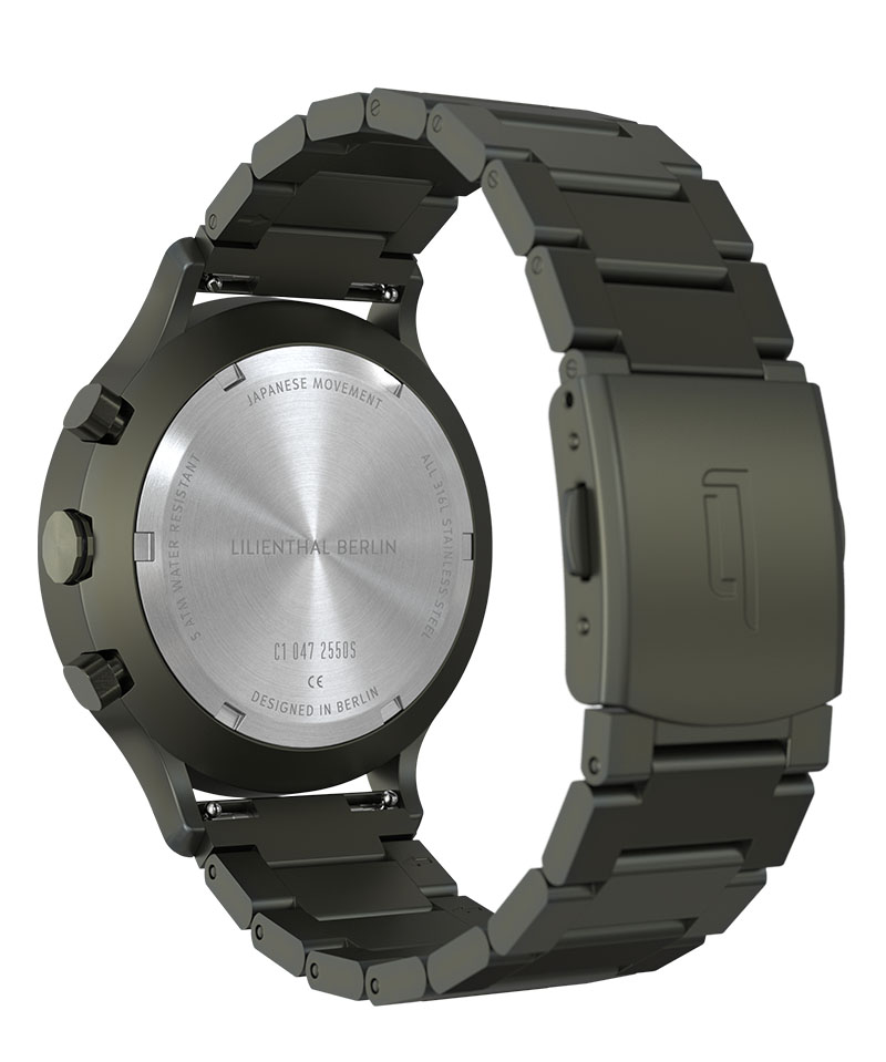 Chronograph Terra - Edelstahl Olive